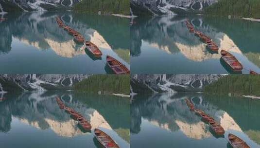 航拍意大利布拉伊艾斯湖高清在线视频素材下载