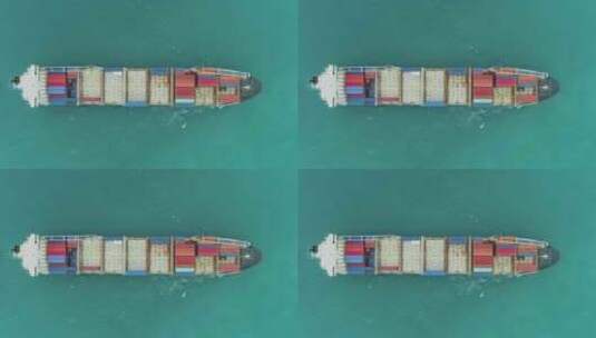 大货轮、集装箱船高清在线视频素材下载
