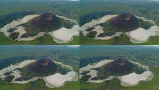 美丽的火山口湖高清在线视频素材下载