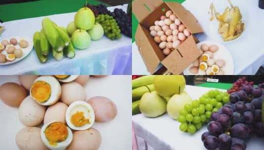 水果展示 水果售卖 西瓜葡萄高清在线视频素材下载