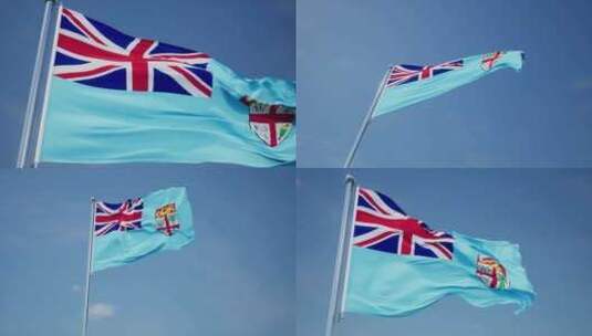 斐济旗帜高清在线视频素材下载
