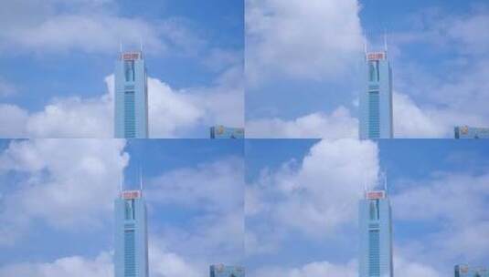 广州中信大厦延时城市建筑风光都市高楼大厦高清在线视频素材下载