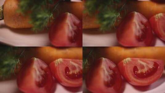 番茄西红柿蔬菜美食 (24)高清在线视频素材下载
