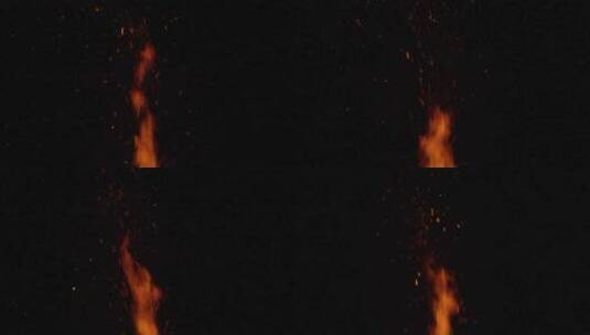 黑夜中的篝火高清在线视频素材下载