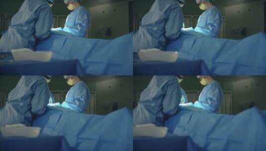 手术中的医护人员高清在线视频素材下载