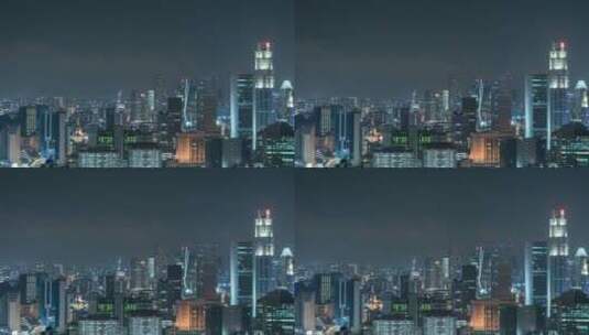 城市之夜航拍高清在线视频素材下载