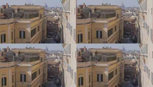 罗马城市建筑景观高清在线视频素材下载