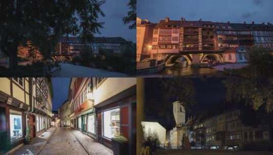 城镇 街道夜景高清在线视频素材下载