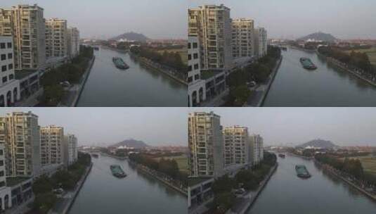 江苏昆山城市全景4K航拍原素材高清在线视频素材下载