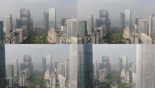 广东珠江新城高楼建筑航拍高清在线视频素材下载