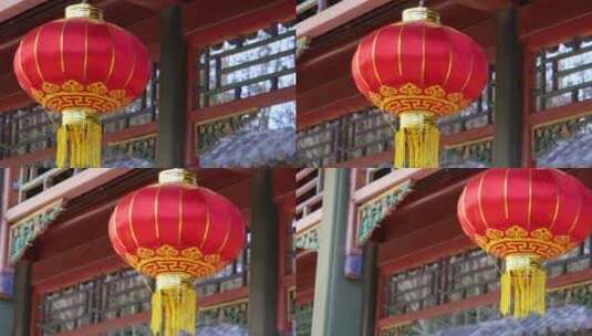春节气氛红灯笼过年新春喜庆高清在线视频素材下载