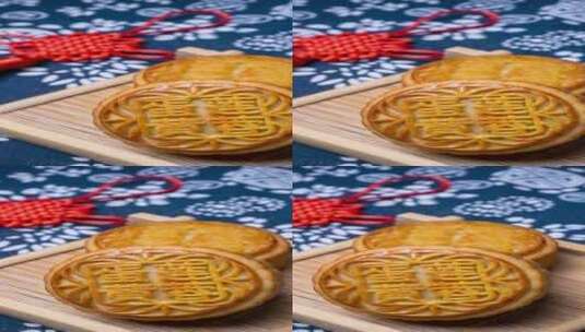 中秋佳节月饼美食4k视频竖版高清在线视频素材下载