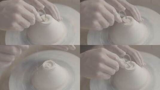手工捏陶瓷1高清在线视频素材下载