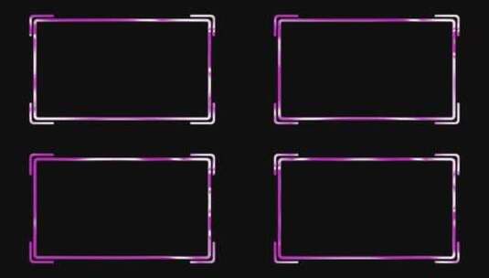 紫色通道循环方框8高清在线视频素材下载