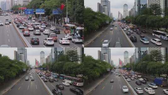 城市交通高清在线视频素材下载