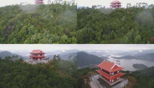 福建 莆田 城厢区 天马山 天马阁 云海高清在线视频素材下载