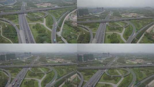 杭州 城市建设 交通 房产 航拍实拍高清在线视频素材下载