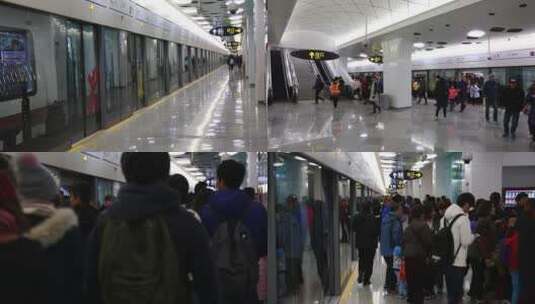 上海11号线地铁迪士尼站高清在线视频素材下载