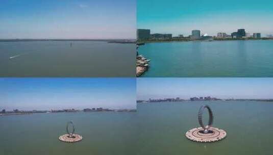 上海市滴水湖风光 合集高清在线视频素材下载