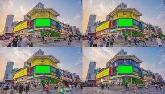 城市户外大屏绿屏绿幕广告屏合集高清在线视频素材下载