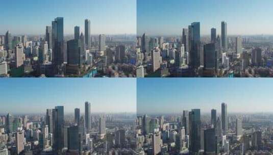 4k 航拍无锡城市建筑景观高清在线视频素材下载