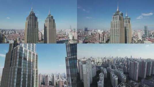 上海城市宣传片环球港地标商业建筑航拍高清在线视频素材下载