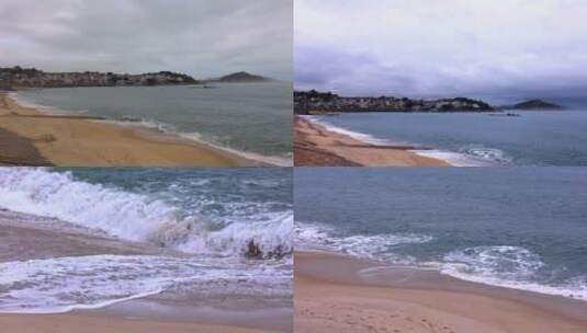 4K台风过境东山岛海滩沙滩海浪合集高清在线视频素材下载