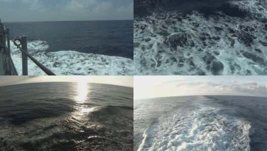 大海航行航迹高清在线视频素材下载