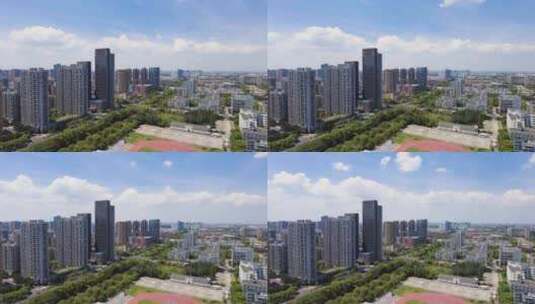 城市蓝天白云延时摄影视频素材高清在线视频素材下载