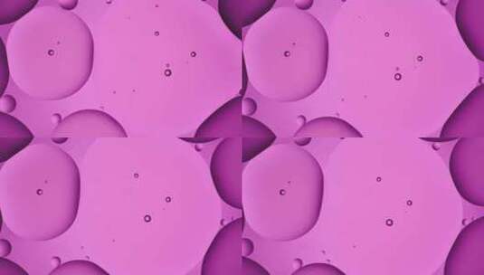 紫色水分子油分子美肤时尚广告概念高清在线视频素材下载