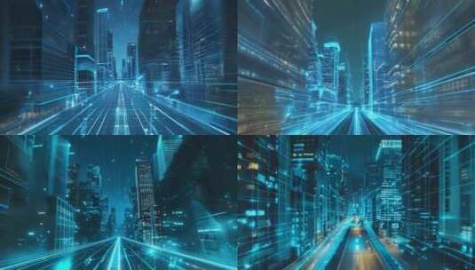 数据城市科技城市信息化智慧城市高清在线视频素材下载