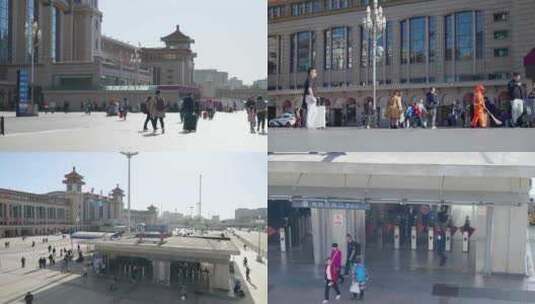 北京火车站广场高清在线视频素材下载