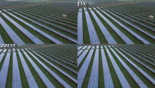 太阳能园区的太阳能电池板，平移高清在线视频素材下载