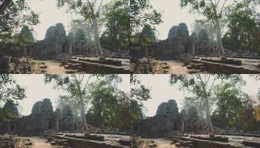 吴哥窟，寺庙，柬埔寨，古建筑高清在线视频素材下载