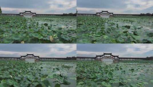 江南水乡古镇锦溪（航拍素材）高清在线视频素材下载