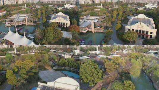 春日的安徽省合肥市徽园景区风光高清在线视频素材下载