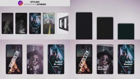 时尚动态应用程序界面展示宣传片介绍AE模板高清AE视频素材下载