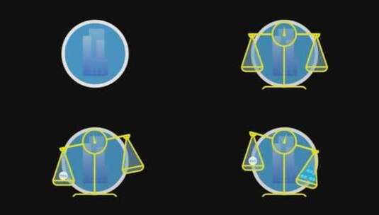 天平称量ae模板高清AE视频素材下载