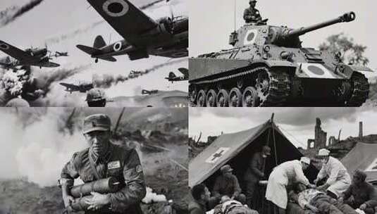 抗日战争历史影像高清在线视频素材下载