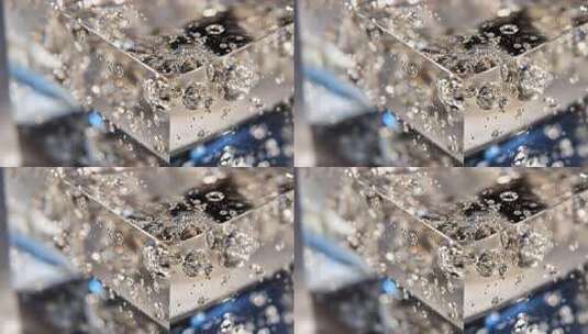 水中气泡微距特写画面高清在线视频素材下载