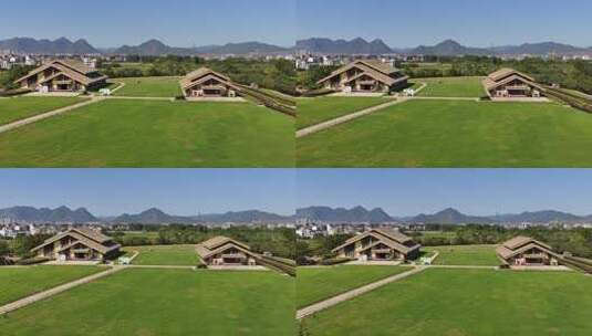 浙江金华浦江上山文化遗址公园高清在线视频素材下载