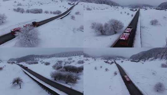 重庆武隆仙女山雪景高清在线视频素材下载