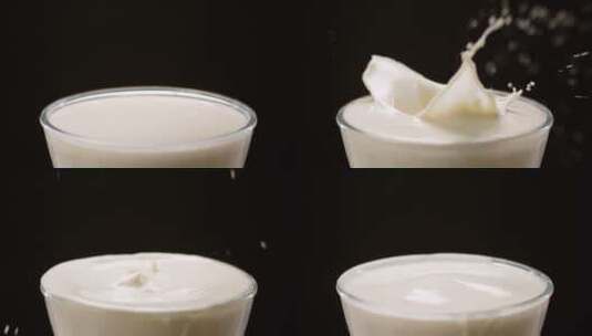 凤梨掉入牛奶 4.5k mov 120fps高清在线视频素材下载