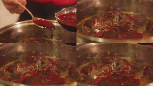 沸腾的底料卤汁汤汁 (2)高清在线视频素材下载