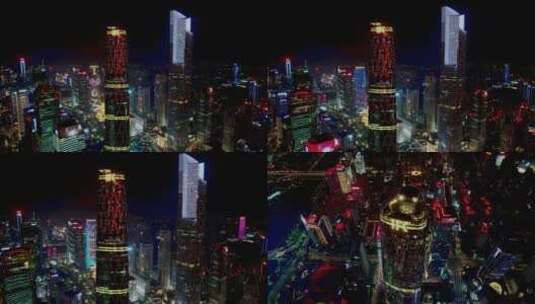 珠江新城航拍素材高清在线视频素材下载