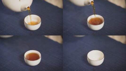 沏茶泡茶茶文化功夫茶高清在线视频素材下载