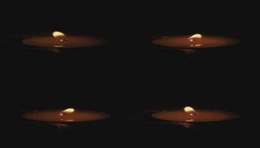 黑暗中的烛光高清在线视频素材下载