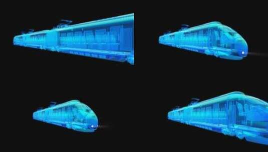 科技火车飞速行驶高清在线视频素材下载