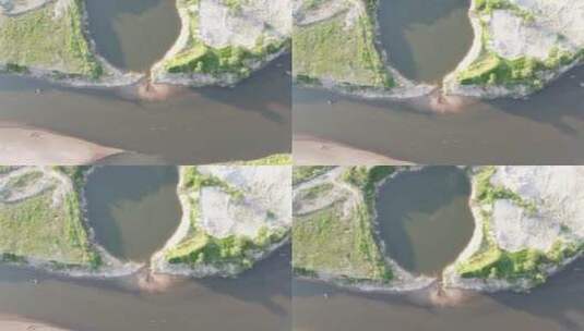 航拍阿什河畔自然风光高清在线视频素材下载