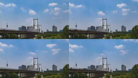 安徽蚌埠淮河解放桥延时4k宣传片高清在线视频素材下载